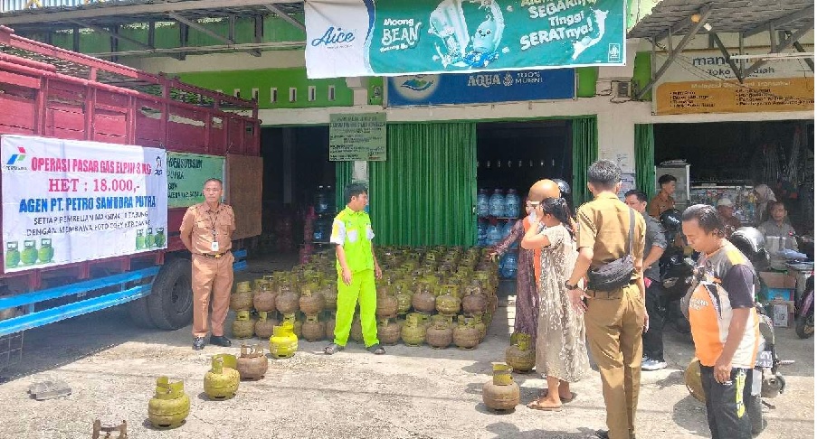 Diskoperindag Sarolangun Ancam Sanksi Tegas Pangkalan Jual Gas Subsidi di Atas HET