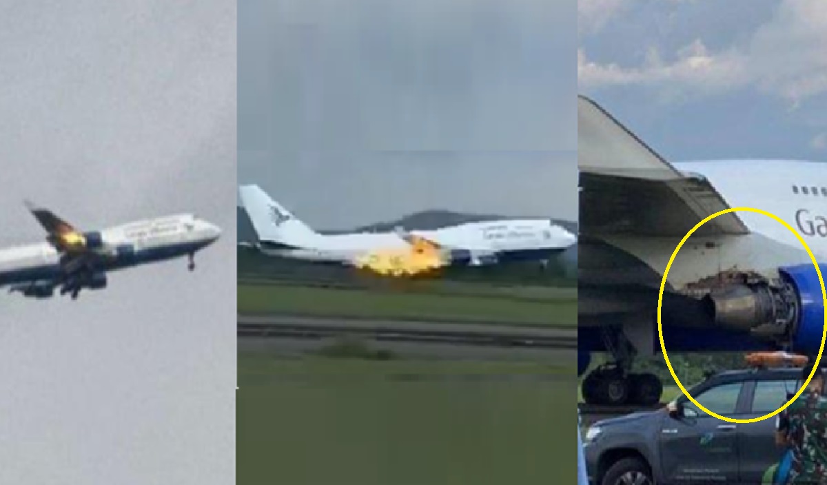 Pesawat yang Membawa 450 Calon Jamaah Haji Terbakar di Udara
