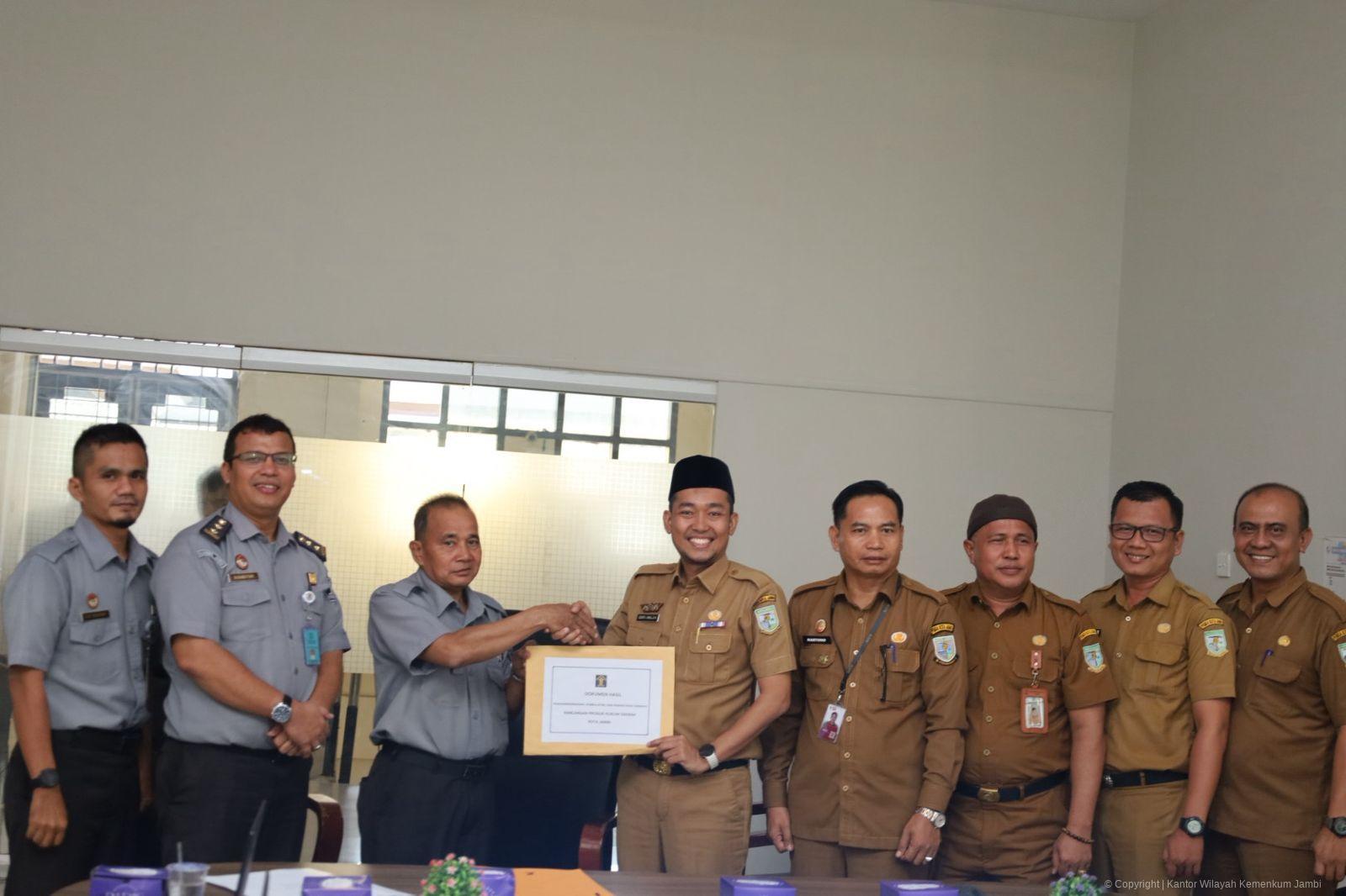 Kanwil Kemenkum Jambi Fasilitasi Harmonisasi Tiga Ranperwal Kota Jambi Tahun 2025