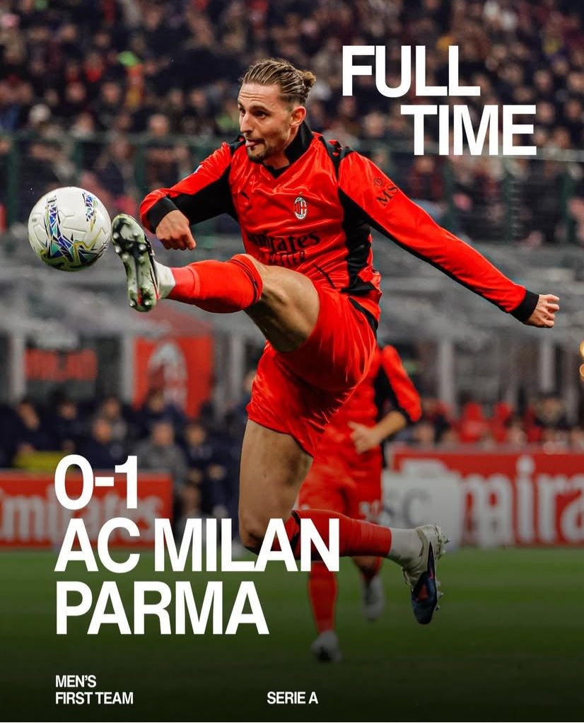 Disikat Parma 1-0, Milan Gagal Dekati Inter Milan 