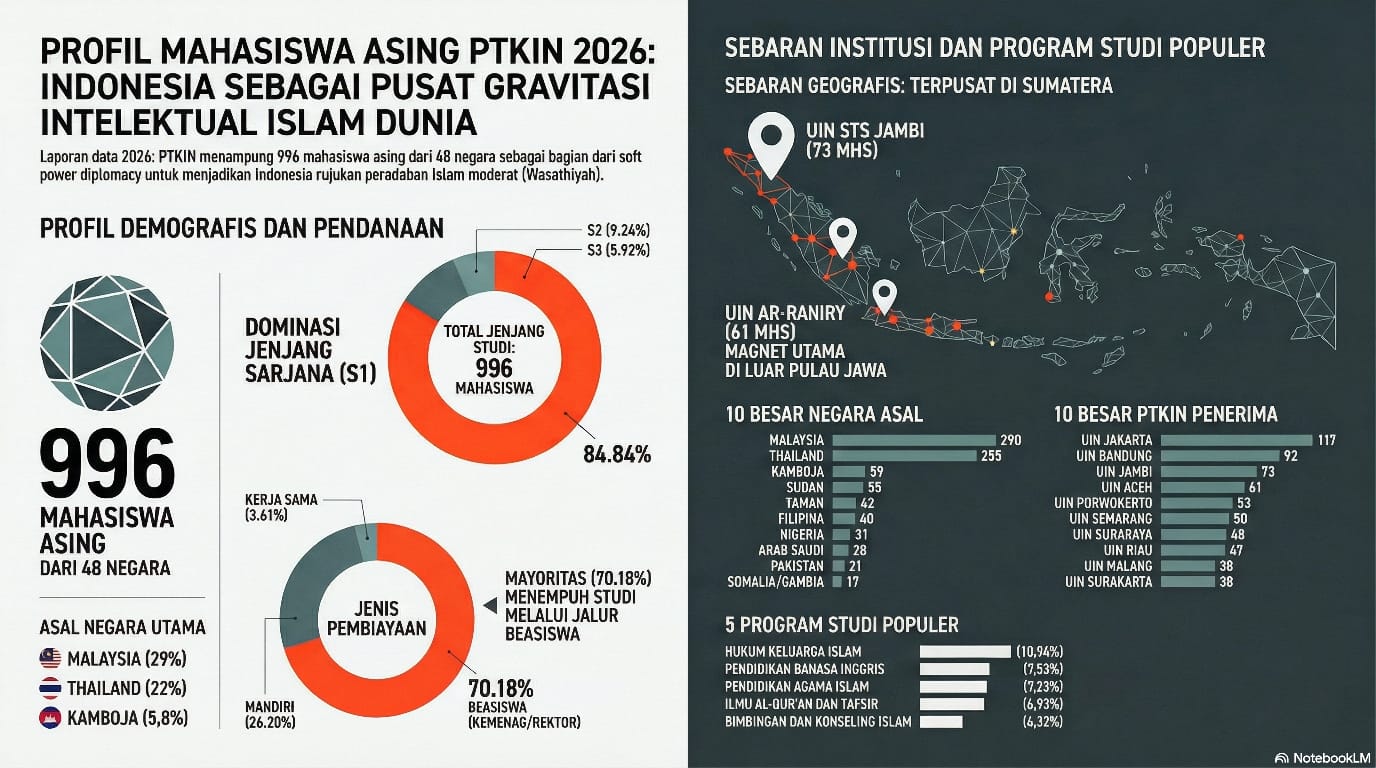 73 Mahasiswa Asing, UIN STS Jambi Jadi Kampus PTKIN Favorit Internasional