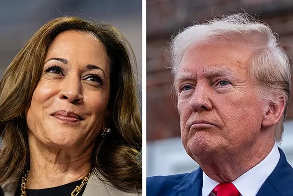 Donald Trump Mengungguli Kamala Harris di Pilpres AS, Versi Hitungan Cepat 