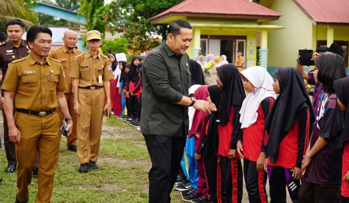 Bupati H M Syukur Lauching Revitalisasi 12 SD di Merangin