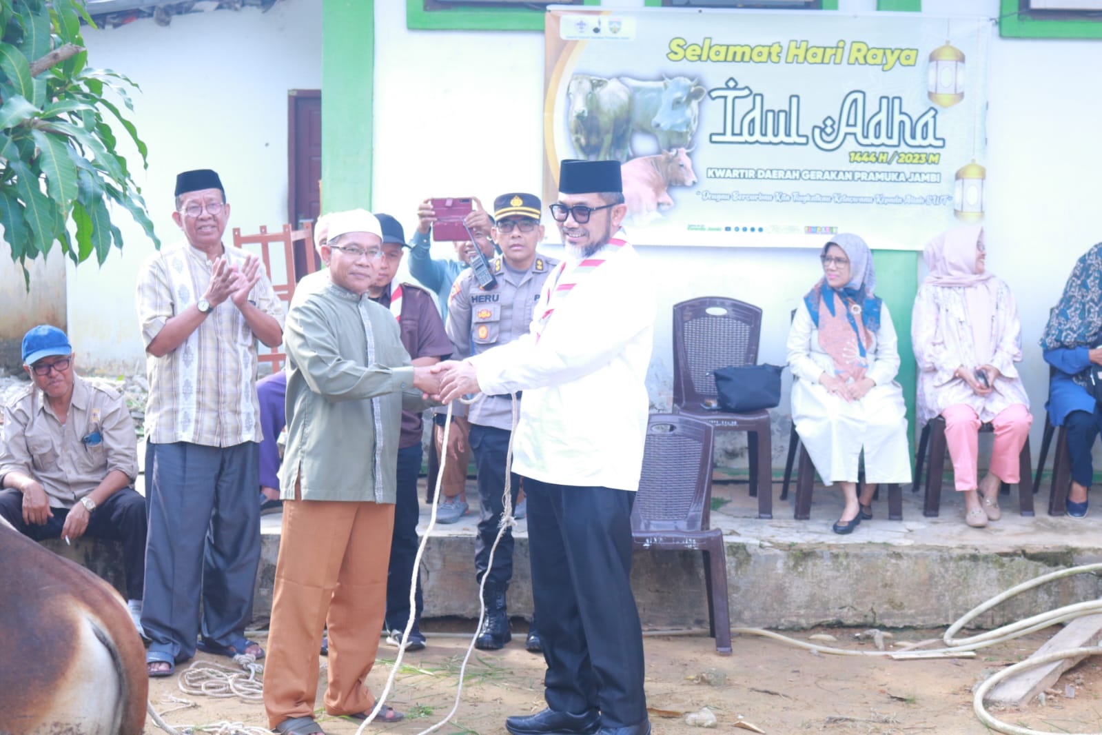 Kwarda Jambi Berkurban 3 Sapi, Ka. Kawarda : Distribusikan Daging Kurban Kepada Warga yang Berhak Menerima