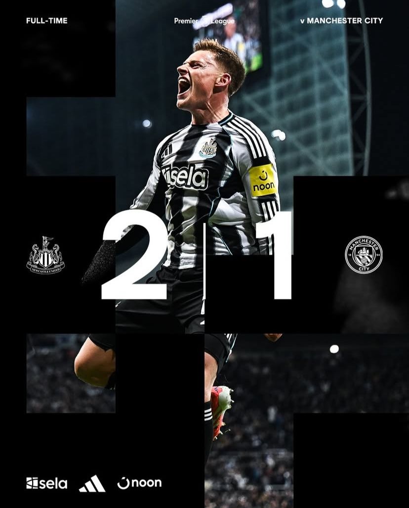 Newcastle Sikat Manchaster City, 2-1, Harvey Barnes Borong Gol