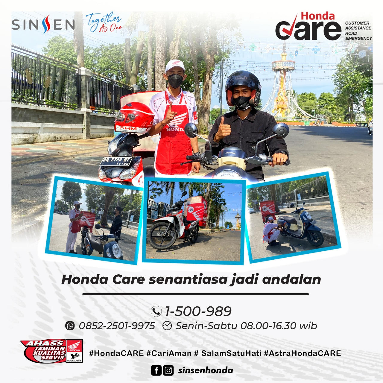 Honda Care Solusi Darurat Untuk Konsumen Sepeda Motor Honda