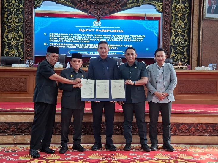 DPRD Provinsi Jambi Setujui Penambahan 2 OPD Baru Pemprov Jambi, Ini Namanya