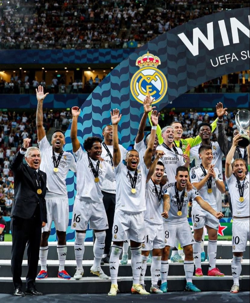 Debut Langsung Cetak Gol, Mbappe Bawa Real Madrid Raih Piala Super Eropa 2024