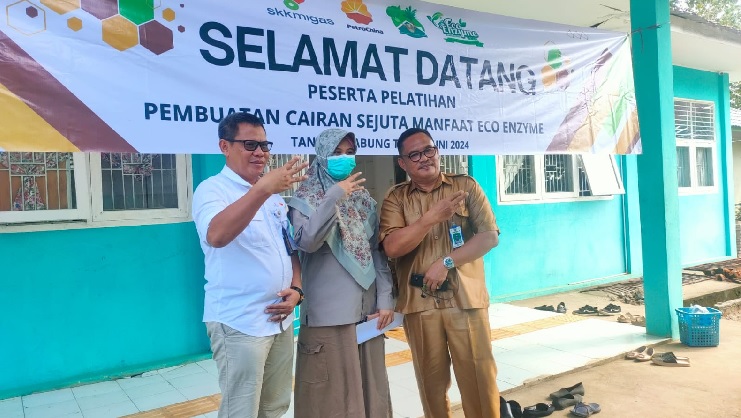 SKK Migas PetroChina Jabung Ltd Perkenalkan Eco Enzyme Ke Siswa SLB N Tanjung Jabung Timur