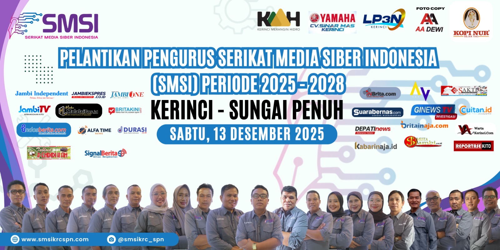 Persiapan Rampung, Besok SMSI Kerinci–Sungai Penuh Siap Gelar Pelantikan
