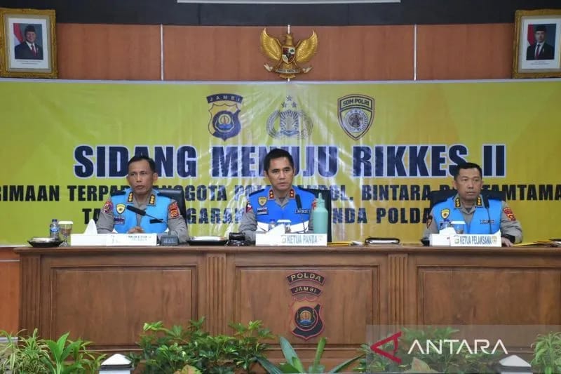 Kapolda Jambi Pimpin Sidang Menuju Rikes II Seleksi Polri