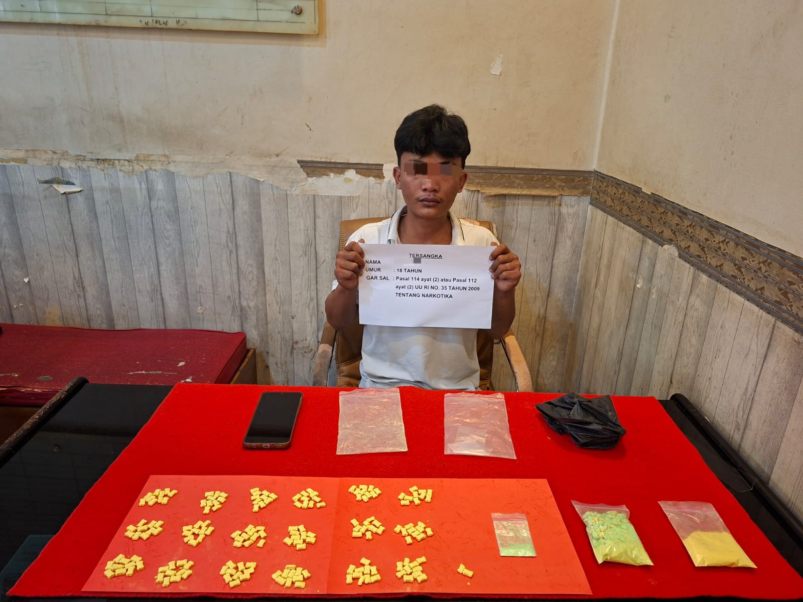 Demi Upah Rp 500 Ribu, Pemuda di Jambi 9 Kali Jadi Kurir Ekstasi