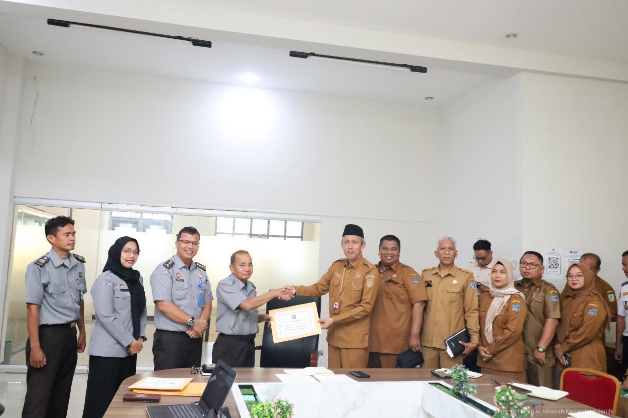 Dua Rancangan Peraturan Bupati Tanjab Barat Dibahas dalam Rapat Harmonisasi di Kanwil Kemenkum Jambi