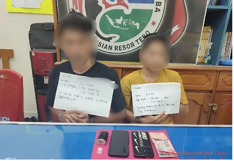 Dua Pengedar Sabu di Tebo Berhasil Diringkus