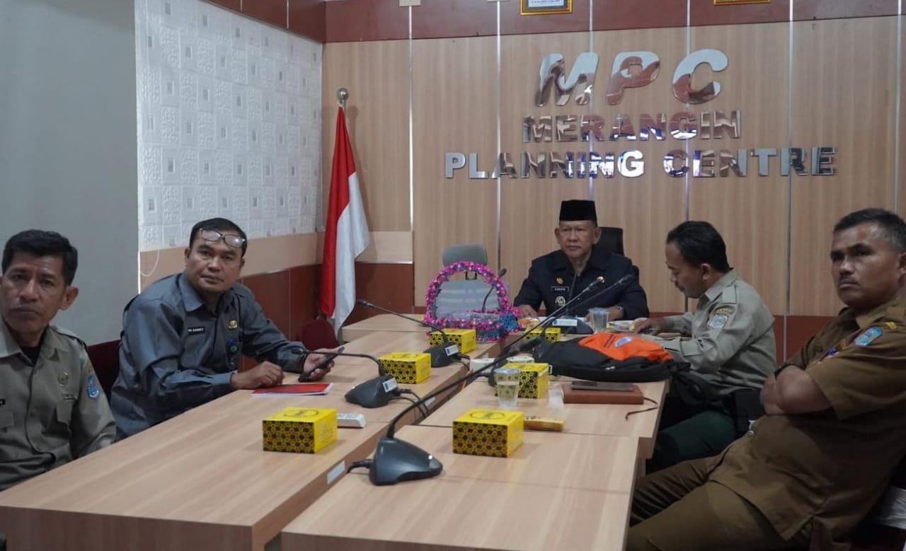 Wabup Merangin H A Khafidh Ikuti Rapat Monitoring Karhutla