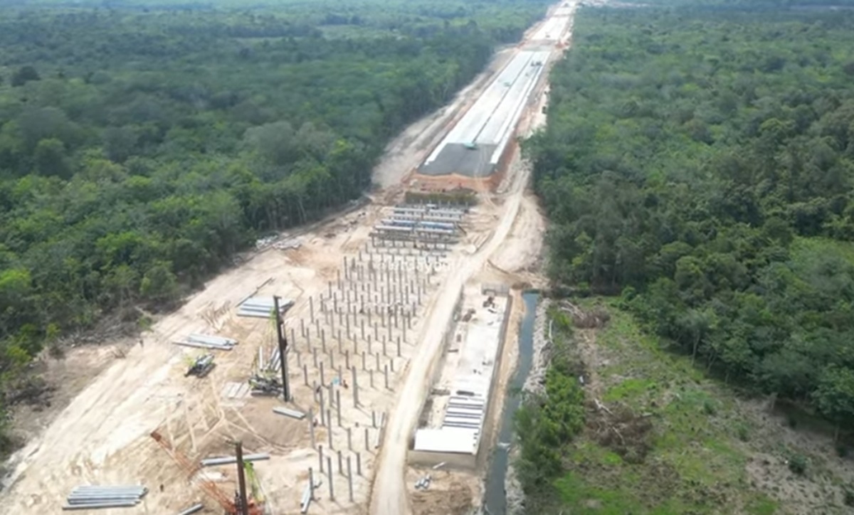 1.700 Tiang Pancang Sudah Berdiri di Jalur Tol Tempino-Bayung Lencir, Hujan Bikin Repot