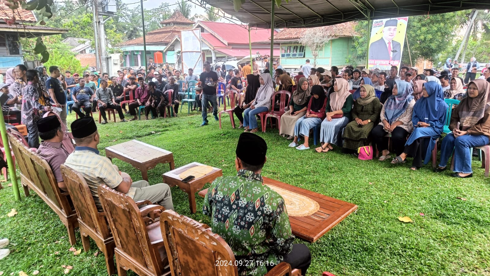 Dukungan Untuk Agus-Nazar Menggema di Betung Bedarah