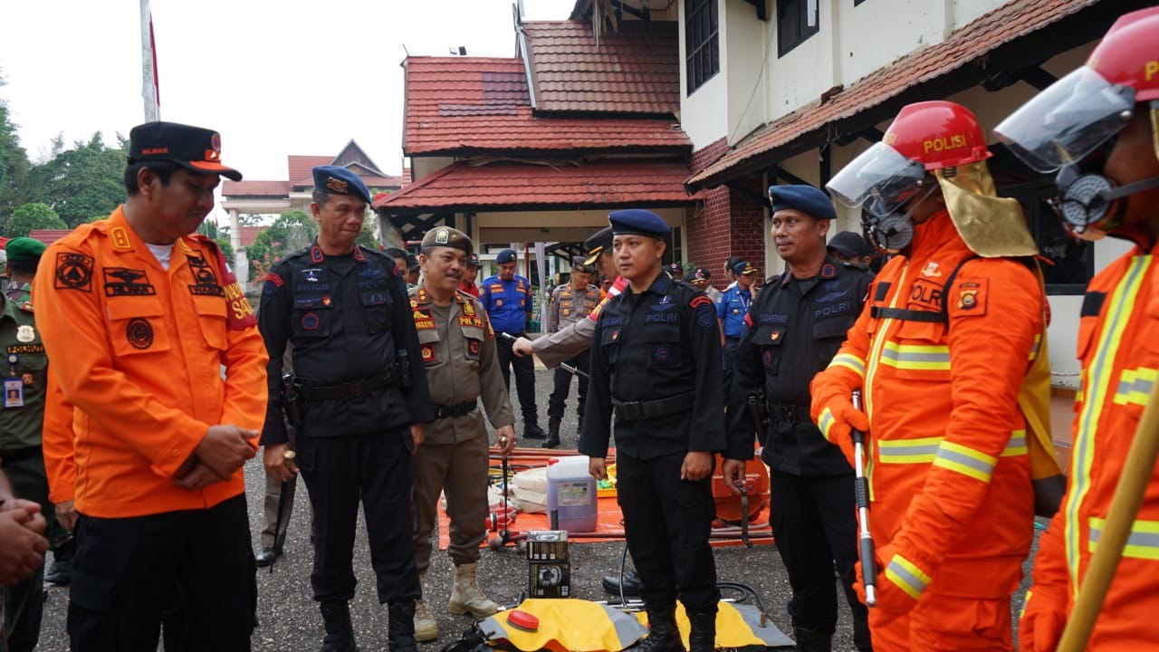 Wabup Merangin Nilwan Yahya Pimpin Apel Siaga Karhutla