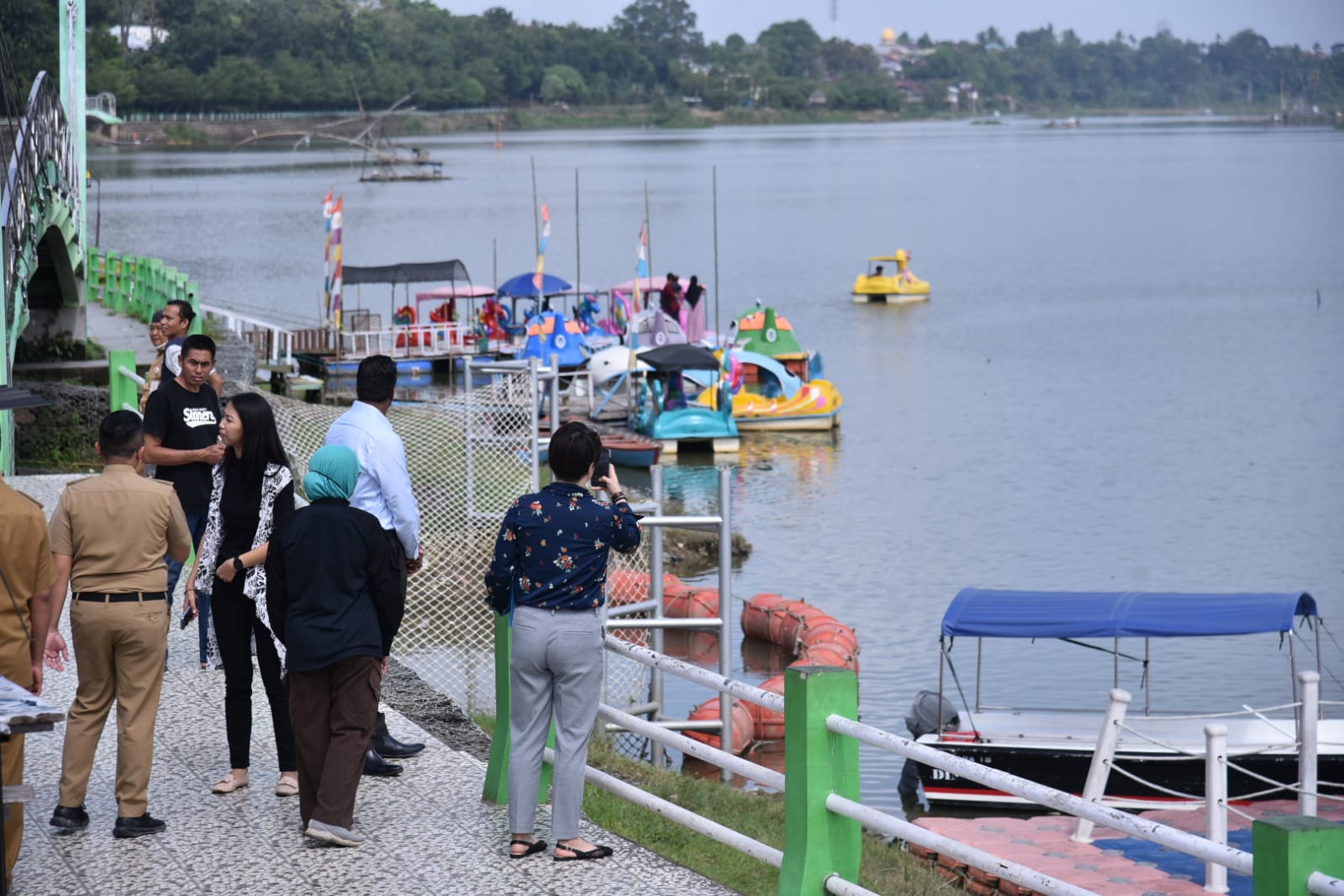Kota Jambi Kandidat Penerima Bantuan Rp 108 Miliar, Tim TFURF Singapura Mulai Survey ke Danau Sipin   