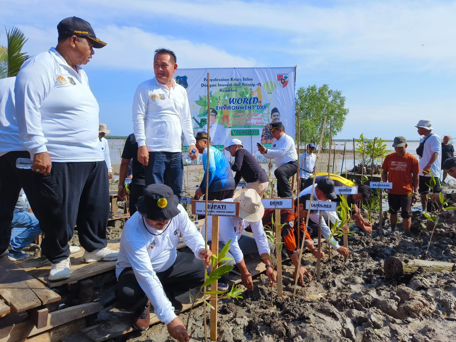 SKK Migas PetroChina Turut Berpartisipasi Dalam Penanaman Mangrove di Parit 9 Tungkal Ilir