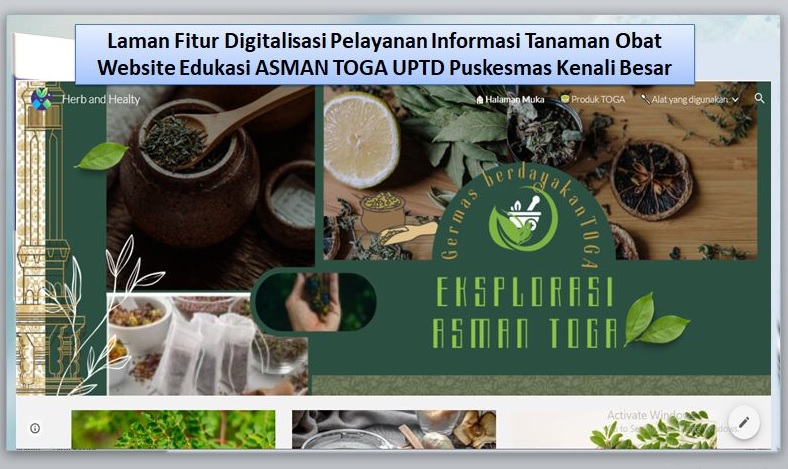 Optimalisasi pengelolaan program BATRA melalui Butik Herbal (Bugar dengan Terapeutik Herbal)