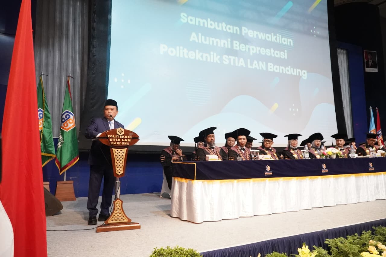 Hadiri Wisuda XLIV Poltek STIA LAN Bandung, Al Haris: Alumni Harus Memberikan yang Terbaik untuk Bangsa