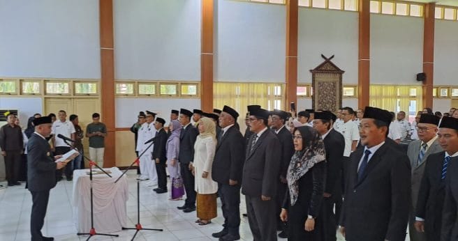Bupati Dedy Putra Mulai 'Bersih-bersih' Birokrasi, Gelombang Pertama 36 Orang Dilantik, Ini Nama-Namanya