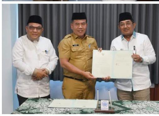 Pemkab Tanjab Barat Perkuat Kerja Sama Pembangunan dengan Kabupaten Tebo dan UIN STS Jambi