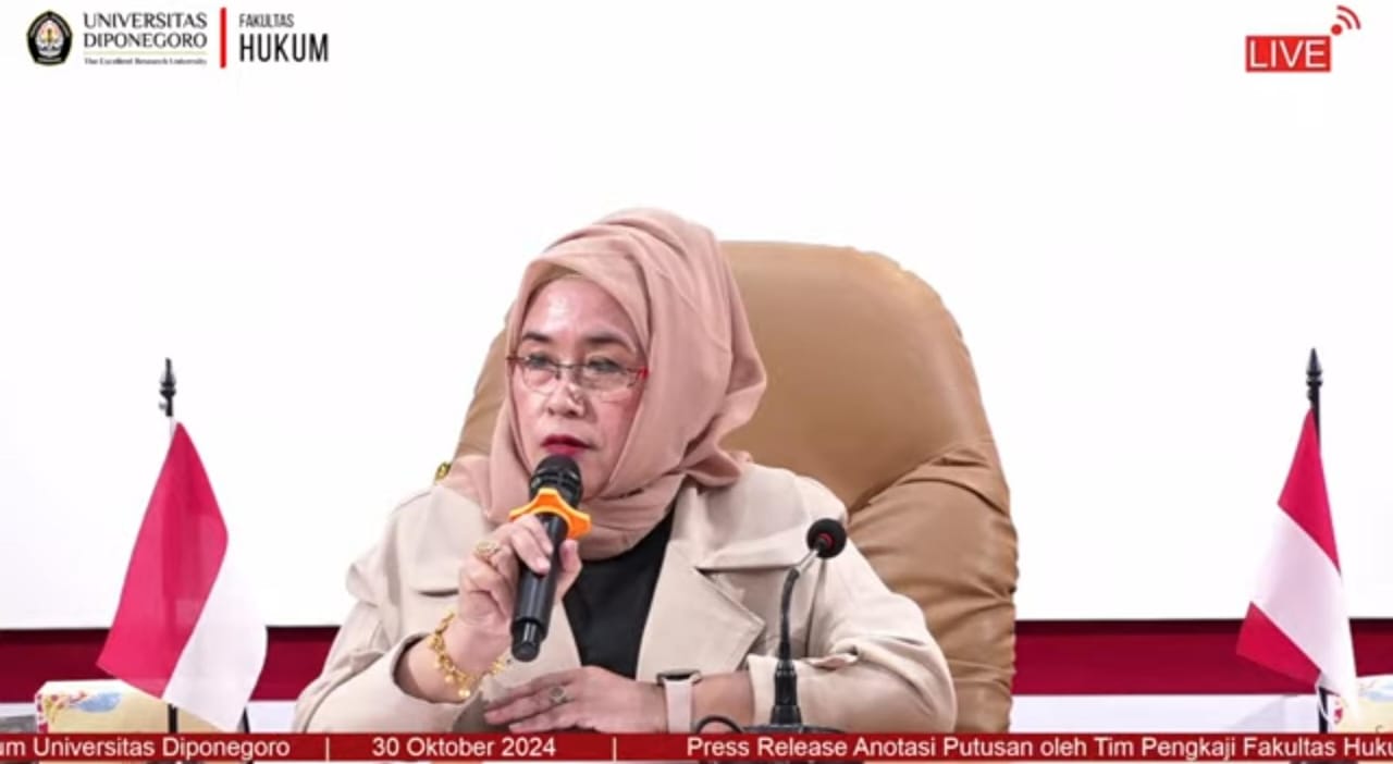 Fakultas Hukum Undip Kaji Kasus Mardani H Maming dan Minta Segera Dibebaskan