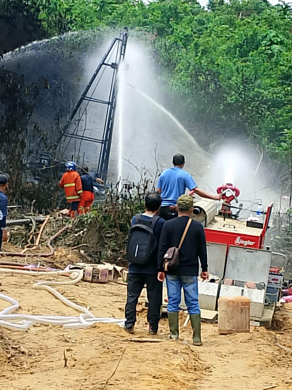 Kebakaran Sumur Minyak Ilegal di Tahura Padam, Pemilik Masih DPO 