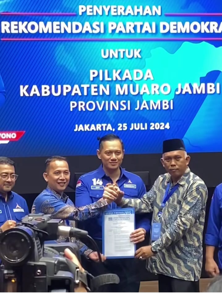 TENG!! Demokrat Resmi Usung Asnawi-Sentot di Pilkada Muaro Jambi