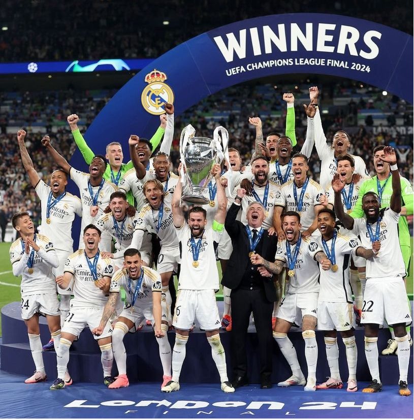  Gebuk Dortmund 2-0, Real Madrid Juara Liga Champions 2023/2024