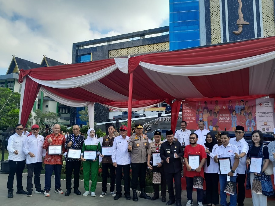 SKK Migas PetroChina Pimpin Aksi Donor Darah di Lapangan Kantor Walikota Jambi