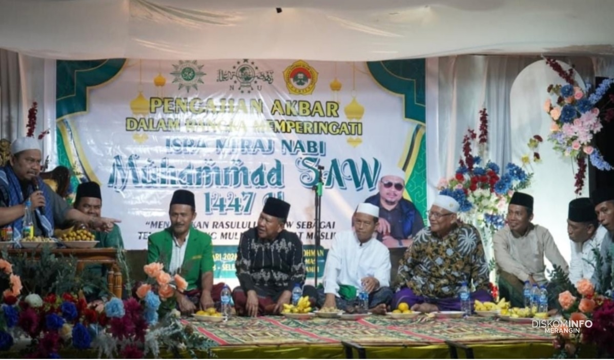 Wabup H A Khafid Bersama Ribuan Warga, Isra Mi’raj di Tambang Emas