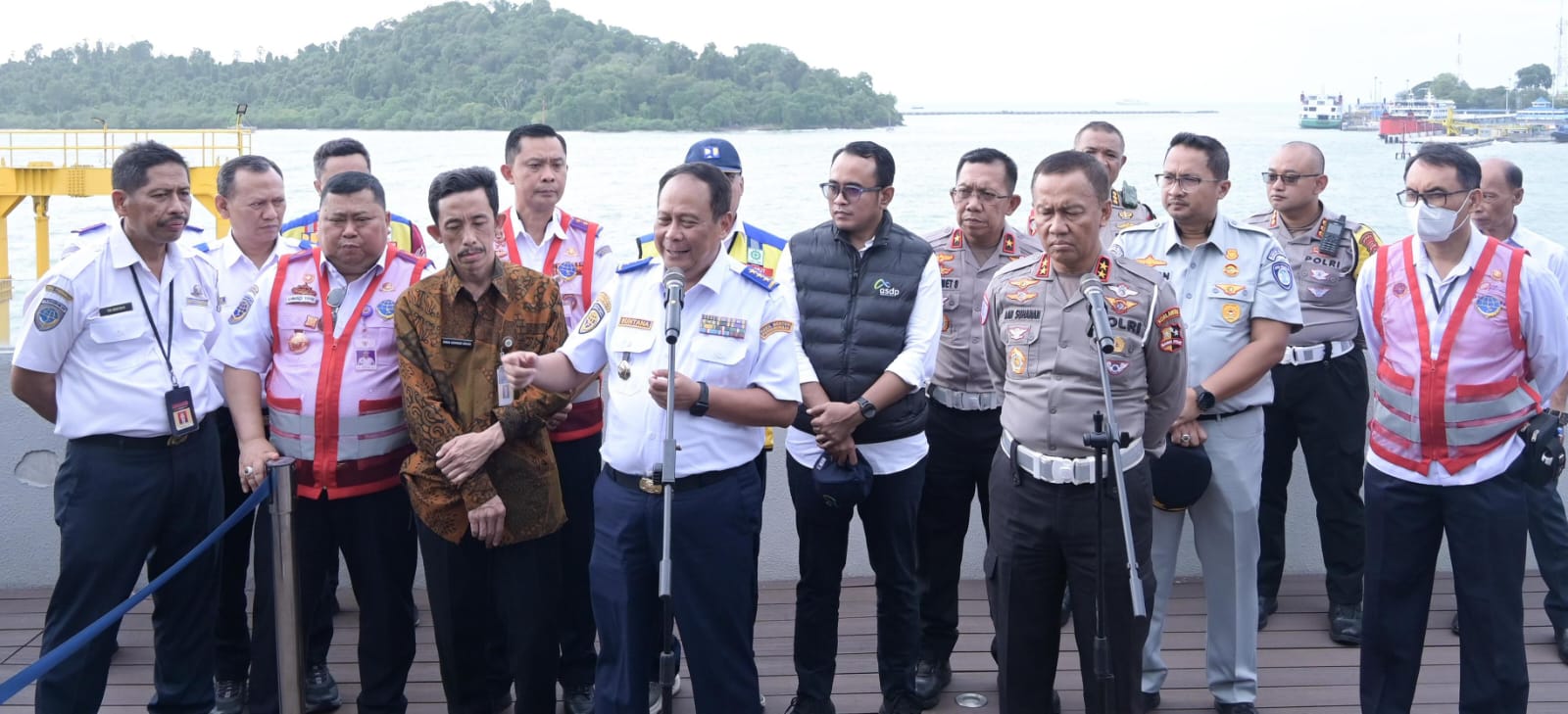 Pastikan Kesiapan Pelayanan Nataru, Jasa Raharja, Kemenhub, Korlantas Polri Survei Pelabuhan Merak Bakauheni