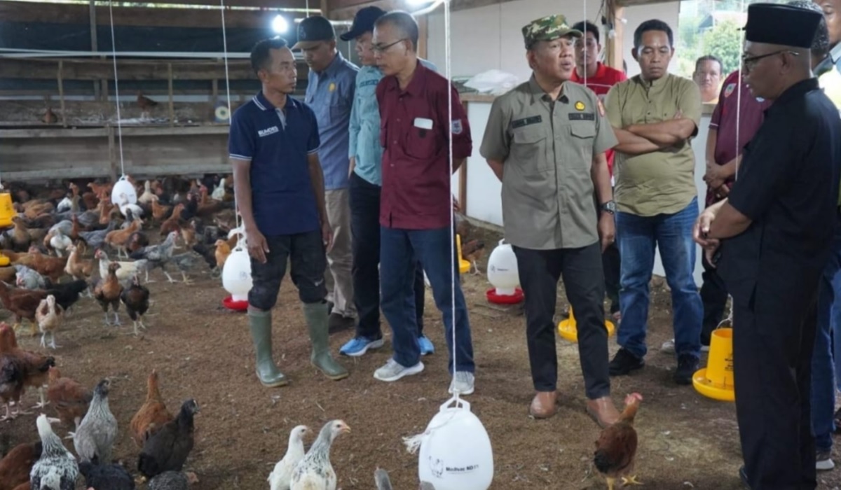 Wabup H Khafid Kunker ke Desa Tanah Abang Pamenang