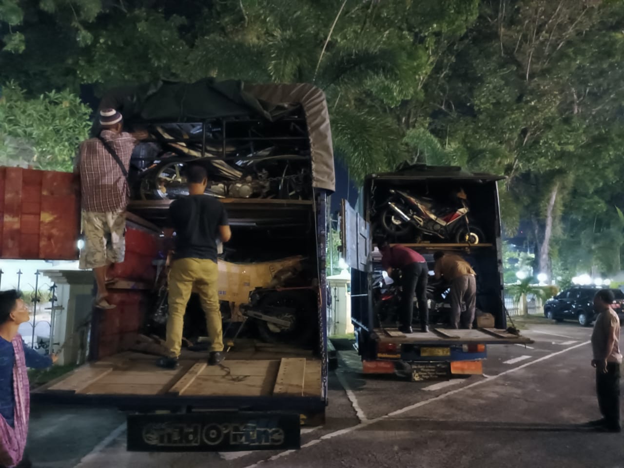 36 Motor Bodong Asal Jakarta yang Hendak Dibawa ke Medan Diamankan Polda Jambi 