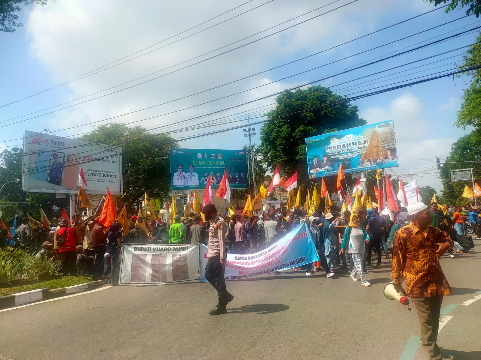 Serikat Petani Indonesia  Jambi Tumpah di Perempatan BI Jambi, Ini Tuntutan Demonstran