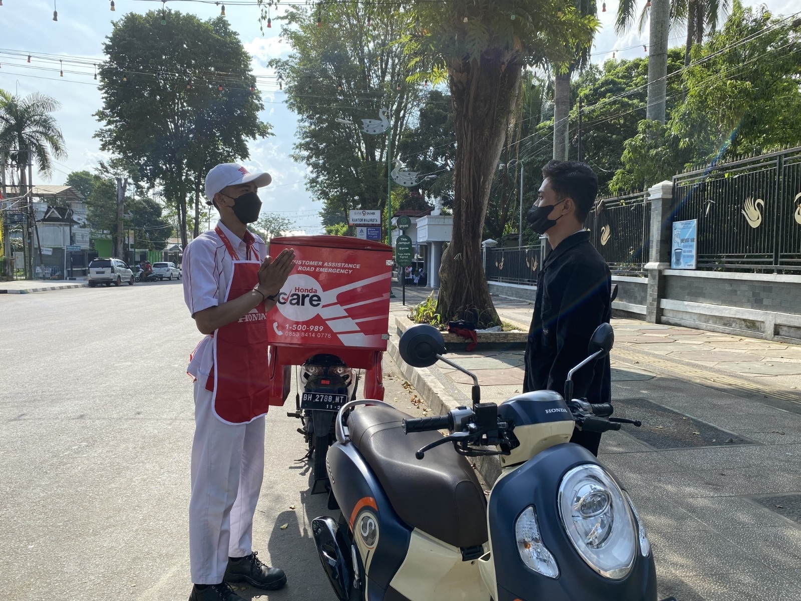 Motor Bermasalah di Jalan? Hubungi Honda Care Aja 