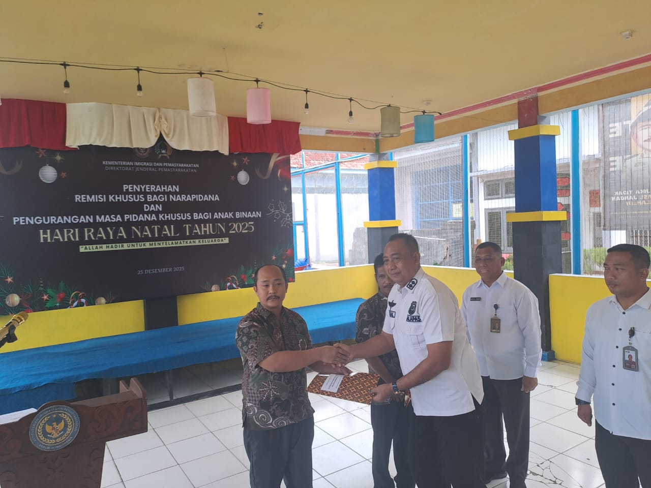 Remisi Khusus Natal, 6 WBP Lapas Sarolangun Terima Pengurangan Masa Pidana