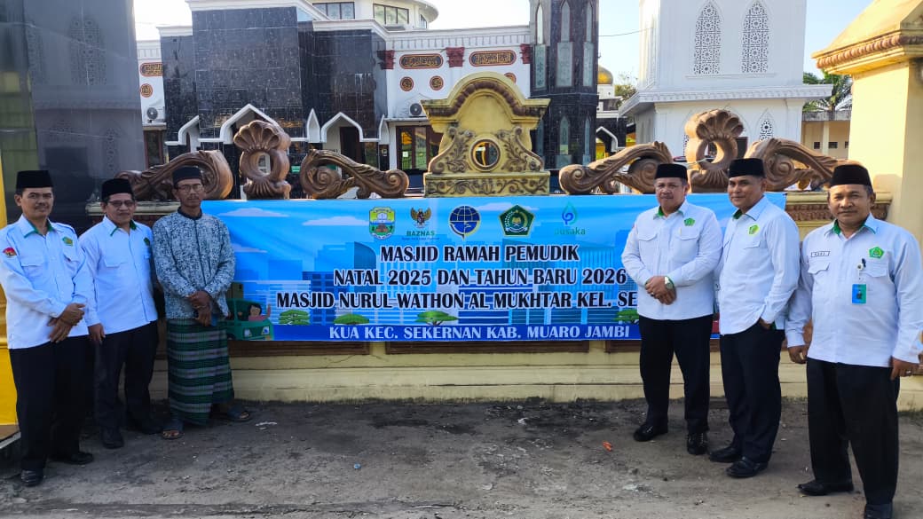 Kemenag Muaro Jambi Siapkan Masjid Ramah Pemudik Nataru