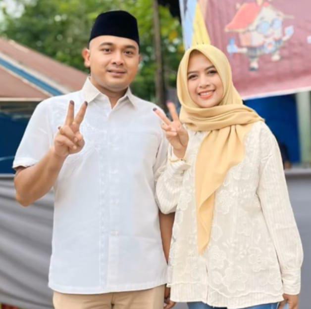 Didampingi Istri Tercinta, Agus Rubiyanto Nyoblos Di TPS 7 Wiroto Agung 