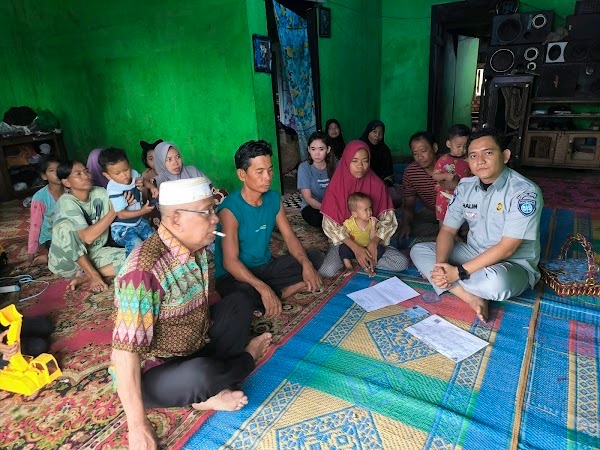 Jasa Raharja Jambi Berikan Santunan Kepada Korban Lakalantas di Desa Pematang Pulai- Sekernan- Muaro Jambi