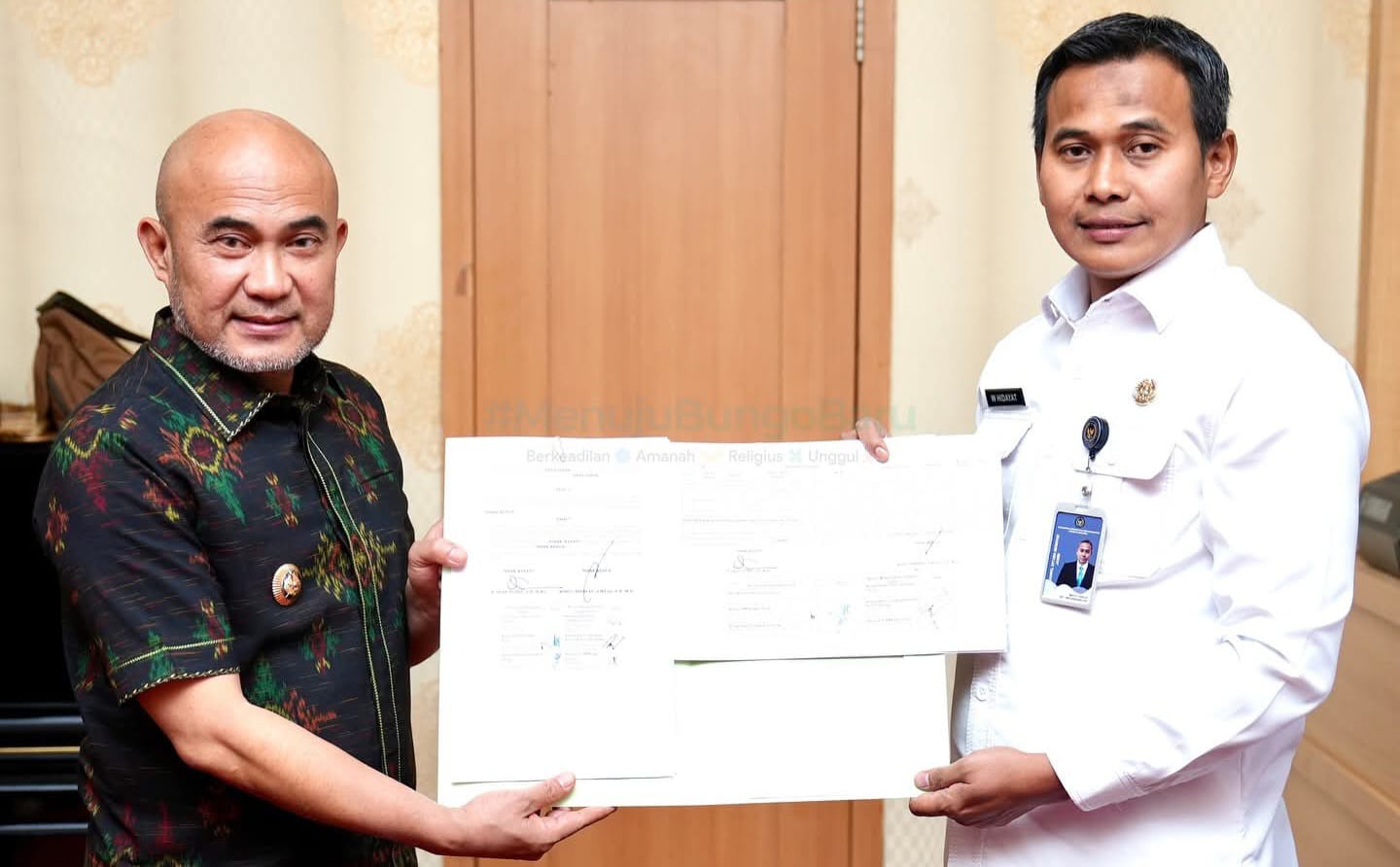 Pemda Bungo Hibahkan Aset untuk Kantor Imigrasi Kelas III Non TPI Bungo