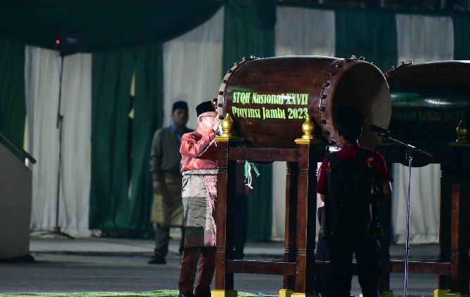 Wapres Ma'ruf Amin Resmi Buka STQH Nasional XXVII di Jambi, Al Haris : Kerinduan Sejak 26 Tahun Lalu