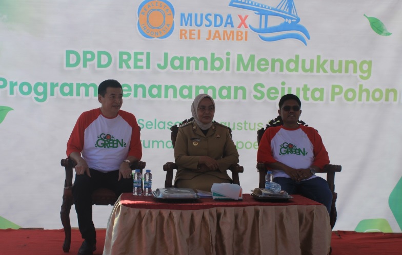 Program Penanaman Sejuta Pohon REI, DPD REI Jambi Pratisipasi Ikut Tanam Pohon