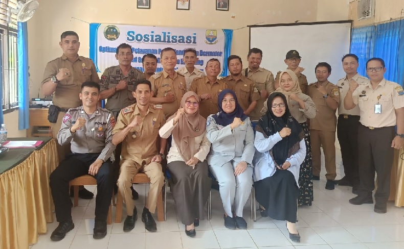 Tim Samsat Muara Sabak Sosialisasi Optimalisasi PKB, SWDKLLJ, dan PNBP di Kantor Camat Geragai