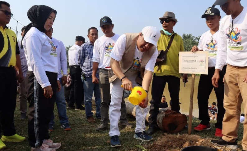 Kenduri Swarnabhumi Diawali Senam Massal Geopark