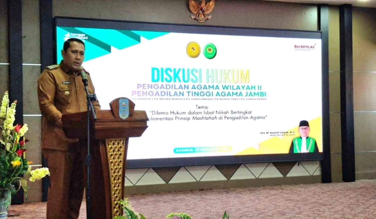 Atasi Masalah Isbat Nikah Bertingkat, Bupati Merangin Buka Diskusi Hukum Wilayah II Jambi
