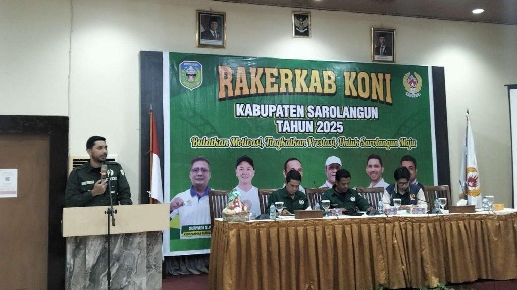KONI Sarolangun Gelar Rakerkab 2025, Ketua KONI Rumuskan Langkah Terbaik 2026